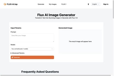 FLUX-AI.top - Flux AI Image Generator preview